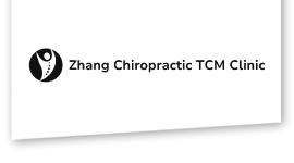 Zhang Chiropractic TCM Clinic On White Banner